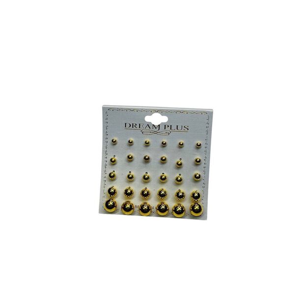 10/$25🦋 Dream Plus 15 Pairs of Gold Stud Earrings - Picture 4 of 7